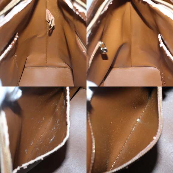 LOUIS VUITTON Monogram Vernis Houston Hand Bag Bronze M91122 - Picture 12 of 13